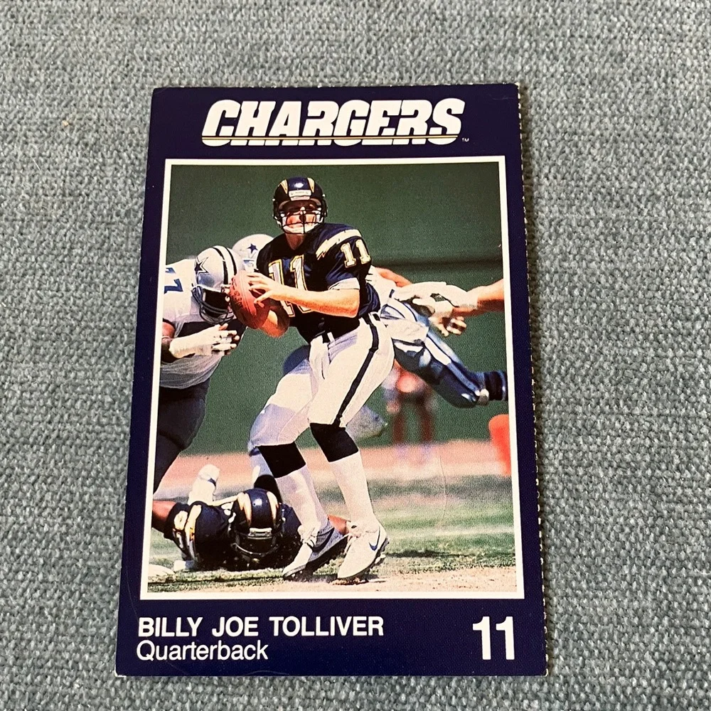 Chargers NFL Football Trading Card Football Card